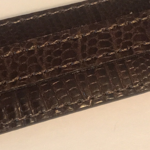 Vintage Ladies Western Belt Womens 34 Brown Silver Concho Cowgirl Rodeo Ranch - Picture 8 of 8